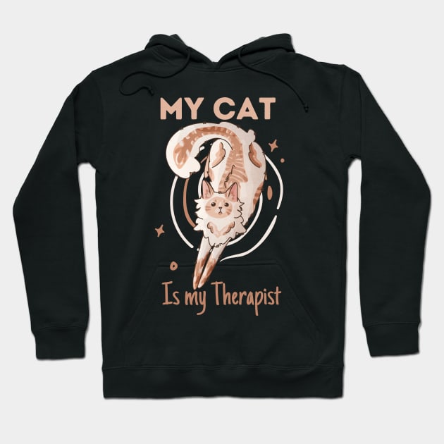 My Cat is my Therapist - Ragdoll Cat - Gifts for cats lovers Hoodie by Feline Emporium